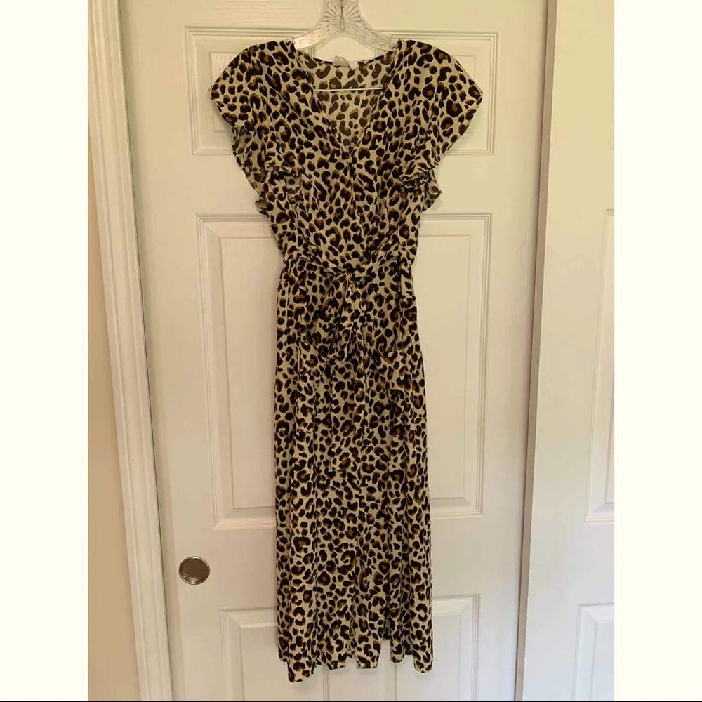 SIENNA SKY Leopard Midi Dress